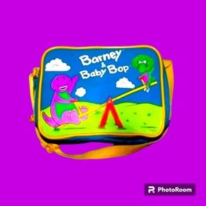 Barney The Dinosaur & Baby Bop Lunchbag & Thermos 1992
